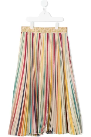 Fendi Jupe rayée à taille à logo