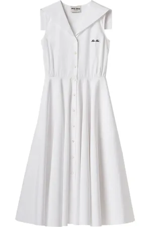 Miu Miu Robe courte superposée à col marin