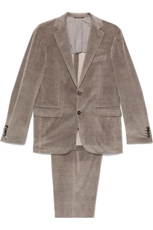 CANALI Costume en velours côtelé