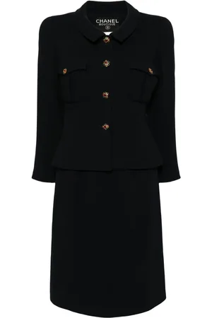 CHANEL Tailleur-jupe à veste à simple boutonnage (1995)