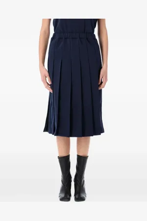 Comme des Garçons Jupe mi-longue à design plissé