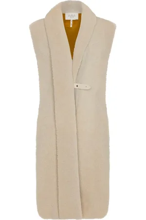 Hermès Gilet en peau lainée