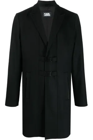 Karl Lagerfeld Manteau à revers pointus
