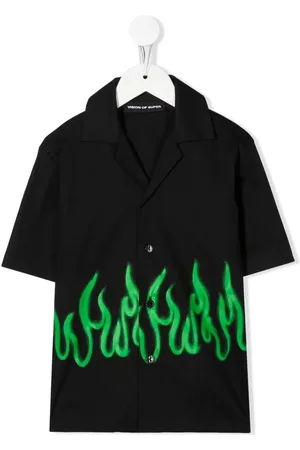 Vision Of Super T-shirt à imprimé flamme