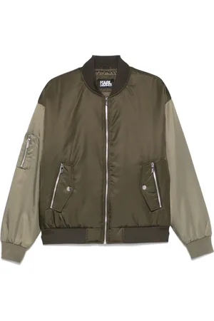 Karl Lagerfeld Veste bomber à design bicolore