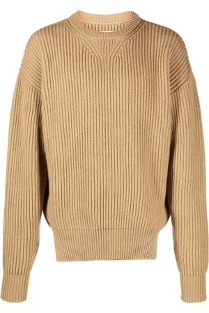 Jil Sander Pull en maille nervurée à col rond