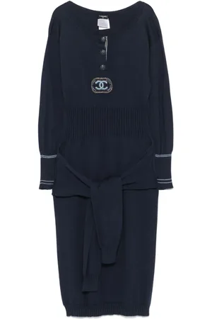 CHANEL Robe mi-longue en maille (années 2008)