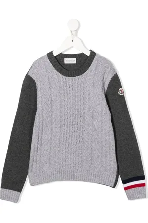 Moncler Pull en maille torsadée à col rond