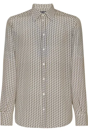 Dolce & Gabbana Chemise en soie à imprimé géométrique