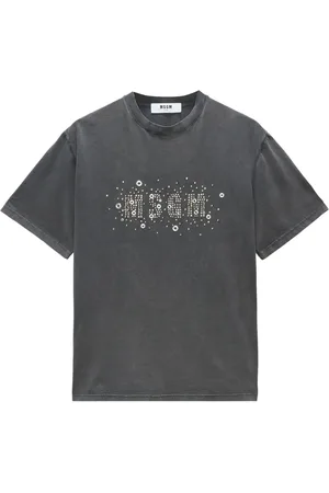 Msgm T-shirt à logo clouté