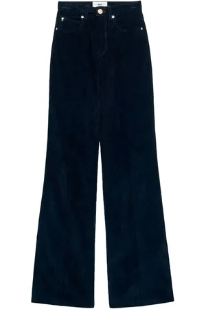 Ami Pantalon en velours côtelé à coupe évasée
