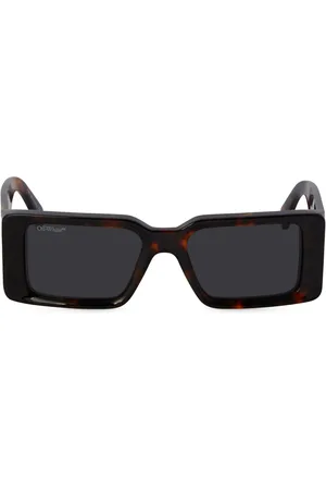 OFF-WHITE Lunettes de soleil Milano à effet écaille de tortue
