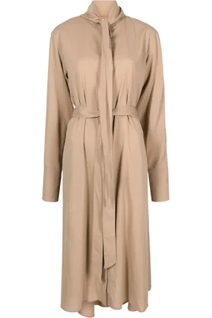 Peter Do Robe en coton à taille ceinturée