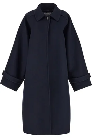 Salvatore Ferragamo Manteau en laine à simple boutonnage