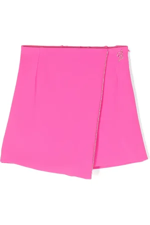 MISS BLUMARINE Jupe-short portefeuille à plaque logo