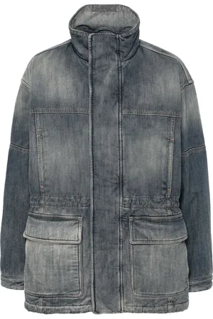 Balenciaga Veste en jean à effet délavé