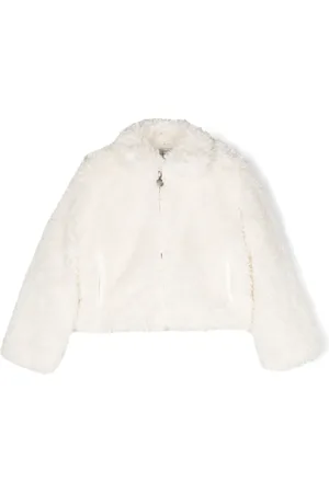 Stella McCartney Veste en fourrure artificielle à fermeture zippée