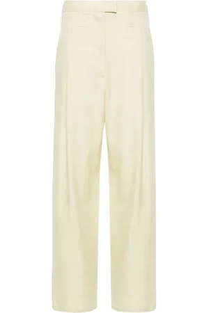 Serafini Pantalon droit à design plissé