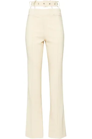 Rokh Pantalon évasé à taille ceinturée