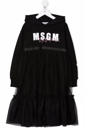 Msgm Robe à logo imprimé