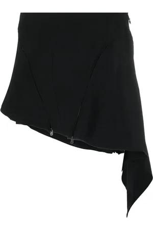 MUGLER Minijupe drapée à design asymétrique