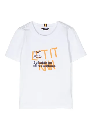 K-Way T-shirt en coton à logo imprimé