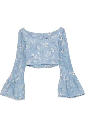 Agua by Agua Bendita Haut crop en lin
