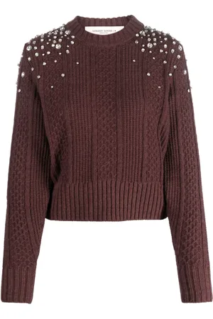 Golden Goose Pull en laine vierge à ornements de cristaux