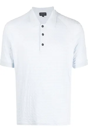 Giorgio Armani Polo à motif de chevrons
