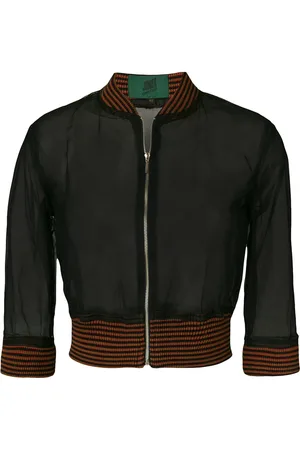 Jean Paul Gaultier Veste bomber à design transparent
