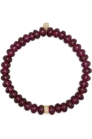 Sydney Evan Bracelet en or 14ct sertie de perles en rhodolite