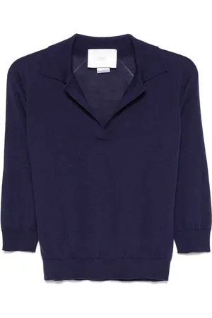 VANISÉ T-shirt en maille fine à design nervuré