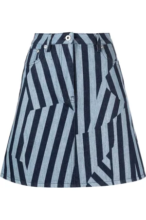 Kenzo Jupe rayée en jean