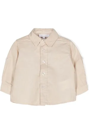 PATACHOU Chemise en lin mélangé à logo brodé