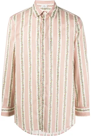 Etro Chemise rayée à fleurs