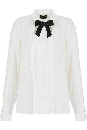 Emporio Armani Chemise plissée à manches longues