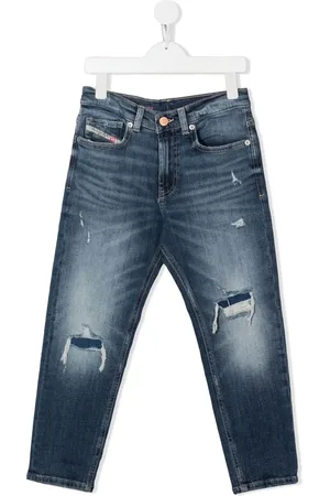 Diesel Jean droit D-Lucas-J à effet usé