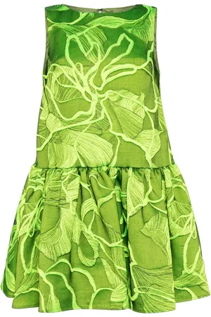 Amsale Robe à fleurs en jacquard
