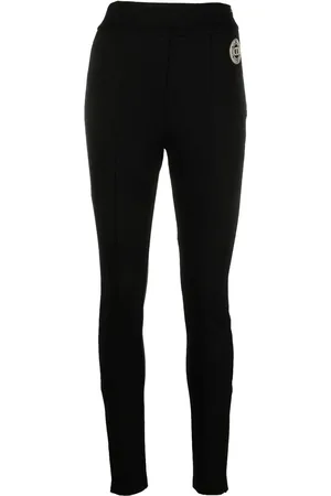 Twin-Set Legging zippé à patch logo