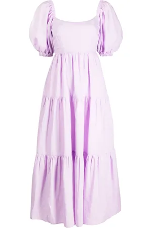 KITRI Robe longue Gianna à manches crop
