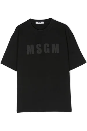 Msgm T-shirt strassé à logo imprimé