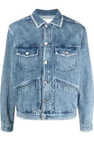 Isabel Marant Veste en jean Jango à logo brodé