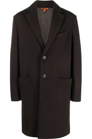 BARENA Manteau boutonné à col cranté