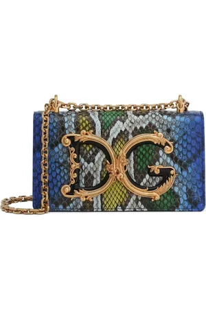 Dolce & Gabbana Pochette pour smartphone à effet peau de python