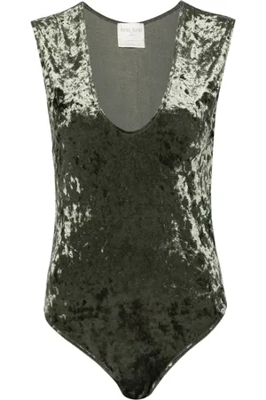 FORTE FORTE Body en velours à effet froissé