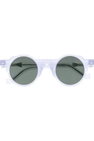 Vava Eyewear Lunettes de soleil à monture ronde transparente
