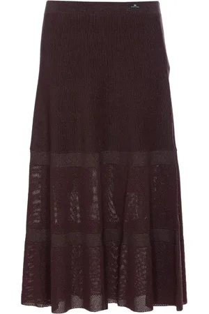 Elisabetta Franchi Jupe mi-longue à volants superposés