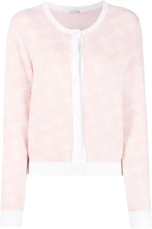Rokh Cardigan boutonné à motif monogrammé