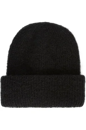 Msgm Bonnet en maille à ourlet retroussé