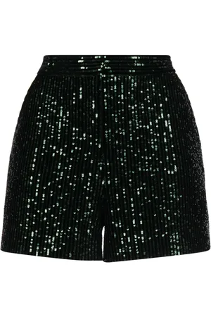 Elie saab Short brodé de sequins à taille haute